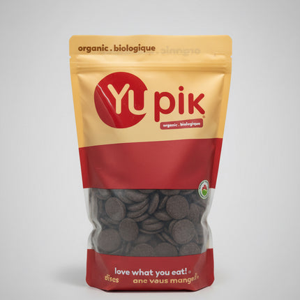 Yupik Organic Cocoa Liquor Wafers, 100% Cocoa, 2.2 lb (35.2 oz), Gluten-Free, GMO-Free, EXP. 03/21/2027