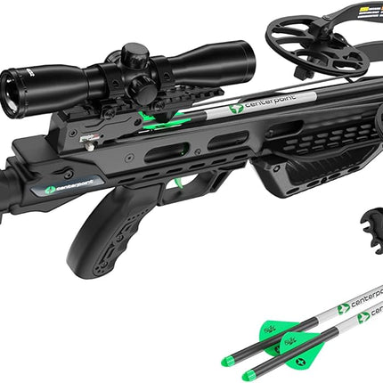CenterPoint Hellion 400 Crossbow Package with Scope – 400 FPS Hunting Bow – New