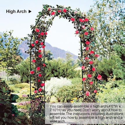 Metal Pergola Arbor - New, Adjustable Size, Wedding & Garden Decoration