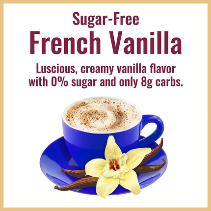 Hills Bros. Instant Cappuccino Mix Sugar-Free French Vanilla 12 oz Pack of 1 New Exp 9/4/2025