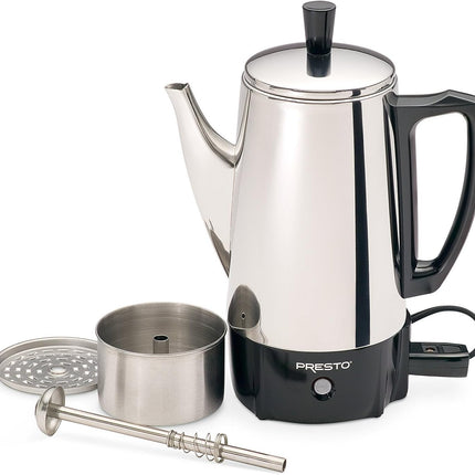 Presto 02822 6-Cup Stainless Steel Coffee Percolator New