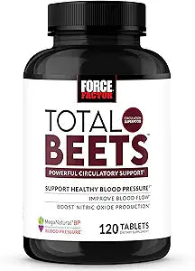 Force Factor Total Beets 120 Tablets – Powerful Circulatory Support, Exp. 11/2026