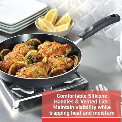 T-Fal Essentials 20-Piece Nonstick Cookware Set - New