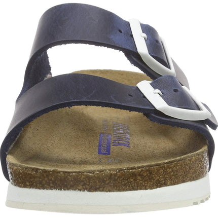 Birkenstock Arizona Leather Sandals Blue Size 10 Women’s New