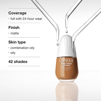 Clinique Even Better Clinical Serum Full Coverage Hydrating Foundation - Neutral CN 52 - medium fair, cool-neutral