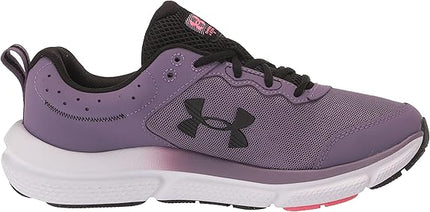 Under Armour Charged Assert 10 Running Shoes White/Gray Size 6.5 D WIDE Women's New