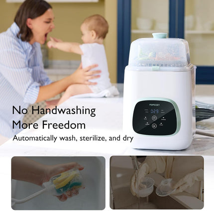 Momcozy KleanPal Pro Baby Bottle Washer - Sterilizer, Dryer & Cleaner for All Bottles New