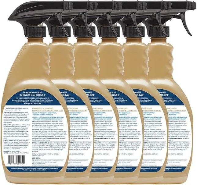 MicroGold Dual-Action Disinfectant & Antimicrobial 24oz (6-Pack)
