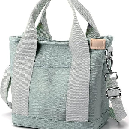 Small Tote Bag with Zipper Tote Bag for Women Crossbody Bag Shoulder Bag, Messenger Bag
