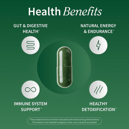 Snap Supplements Organic Spirulina and Chlorella 120 Ct.