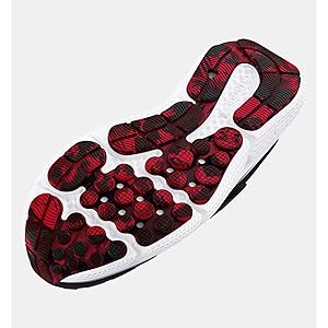 Under Armour Assert 10 Alternate Closure Black/Deep Red Size 12K Boys New