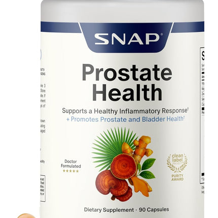 Snap Supplements Prostate Health Supplements for Men, Supports Urinary Tone and Healthy DHT Balance
