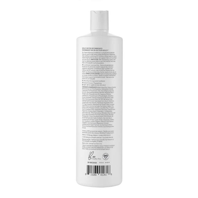 BosleyMD BosRevive Color-Safe Nourishing Volumizing Conditioner for Thinning Hair 33.8 oz - New