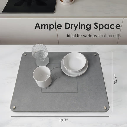 Diatomaceous Earth Large Stone Dish Drying Mat For Kitchen