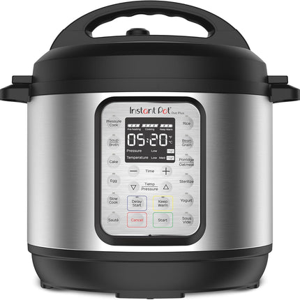 Instant Pot 6Qt Duo Plus 9-in-1 Multicooker, Pressure Cooker, Slow Cook, Rice Maker, Steamer, Sauté, Yogurt, Warmer & Sterilizer, Stainless Steel, 6 Quarts