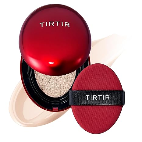 TIRTIR Mask Fit Red Cushion Foundation | Full coverage, Weightless 17 C Porcelain - 0.63 Oz