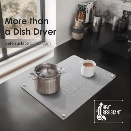Diatomaceous Earth Large Stone Dish Drying Mat For Kitchen