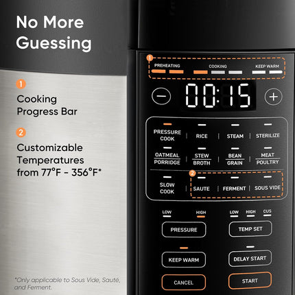 COSORI Pressure Cooker 6QT, Stainless Steel, 9-in-1 Multi Cooker, 12 Safety Features,