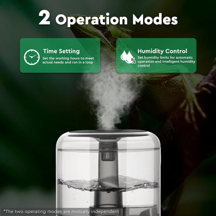 Reptile Fogger Humidifier - New, 4L Tank with Timer & Remote Control