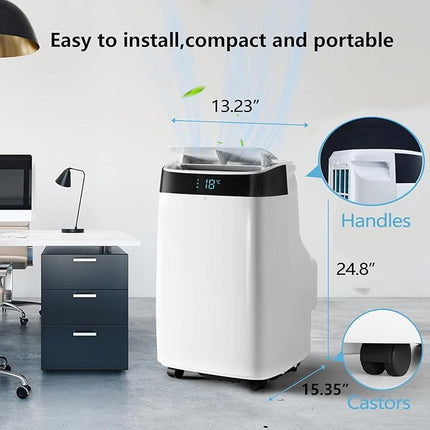 Portable Air Conditioner with Remote Control - Open Box, 10,000 BTU, 3-in-1 AC Unit