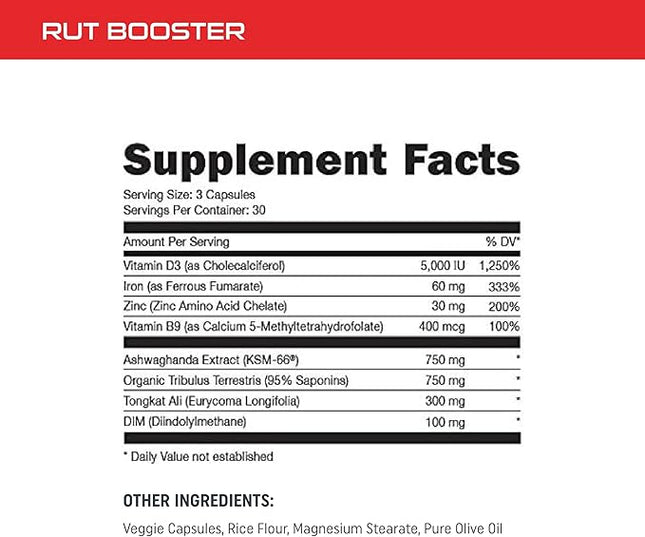 Bucked Up Rut Testoserone Booster - 90 ct