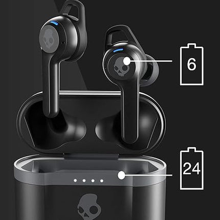 Skullcandy Indy Evo In-Ear Wireless Earbuds - Black, 30 Hr Battery, Microphone (Open Box)