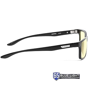 Gunnar Vertex Blue Light Blocking Computer & Reading Glasses Onyx Size 1.75 New