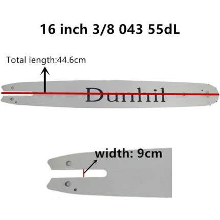 Chainsaw Chain and Bar 2 Pack 16-Inch 3/8 043 55dl - Open Box New