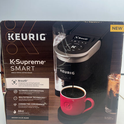 Keurig K-Supreme SMART Coffee Maker with MultiStream Technology, Black - New Open Box