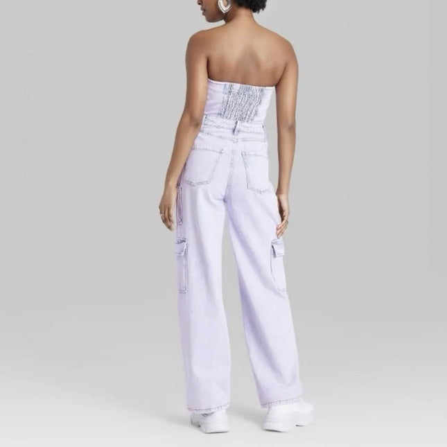 Wild Fable Women’s Lavender Cargo Jumpsuit - New - Size XL