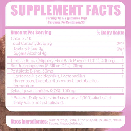 LEEFAR Her Juicy Feminine Probiotics Gummies- All in One Solution - 60 Gummis EXP. 01/2028