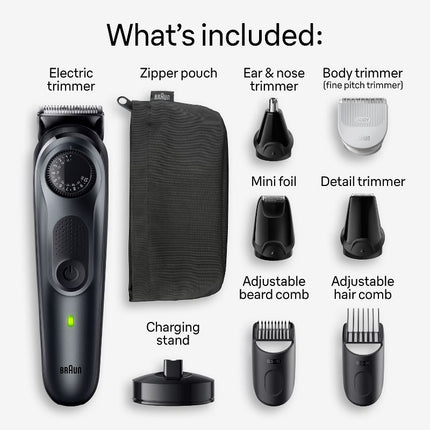 Braun All-In-One Style Kit Series 5 AIO5490 Rechargeable 9-in-1 Body, Beard & Hair Trimmer - New