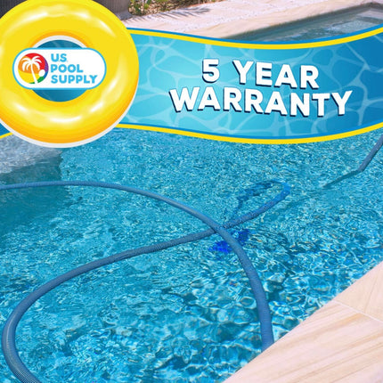 U.S. Pool Supply Professional Heavy Duty Spiral Wound Pool Vacuum Hose - 1-1/2 inch x 30 feet