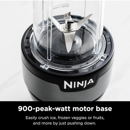 Ninja BN301 Nutri-Blender Plus Compact Personal Blender - New Open Box, 900-Peak-Watt Motor, Open Box