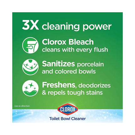 Clorox Ultra Clean Toilet Bowl Cleaner Tablets – 3.5 oz, 6-Count Pack of 2 – Automatic Bleach Cleaning – New
