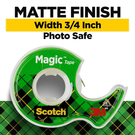Scotch Giftwrap Tape, 3/4 in x 300 in, 3 Rolls - Satin-Finish Tape for Gift Wrapping