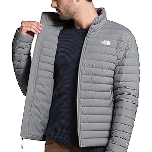 The North Face Stretch Down Jacket Meld Grey Size XL New