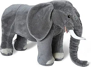 Melissa & Doug Giant Elephant - Open Box, Lifelike Stuffed Animal (over 3 feet long)