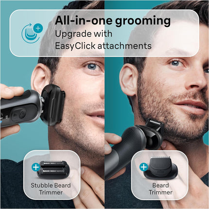 Braun Electric Shaver for Men, Series 7 7185cc, Wet & Dry Shave, Turbo & Gentle Shaving Modes, Waterproof Foil Shaver, Space Grey, Open Box