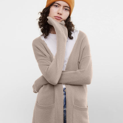 State Cashmere Long Sweater Cardigan Beige Size M New