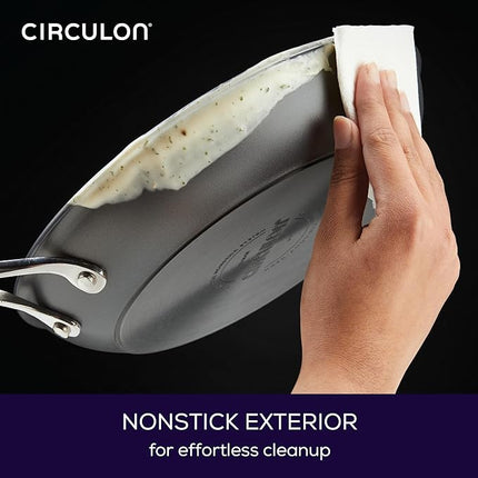 Circulon Elementum Hard Anodized 10-Piece Nonstick Cookware Set - Gray - Open Box