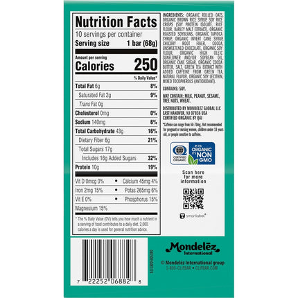 10CT Clif Bar Cool Mint Chocolate Energy Bar (Jan 30, 2027)