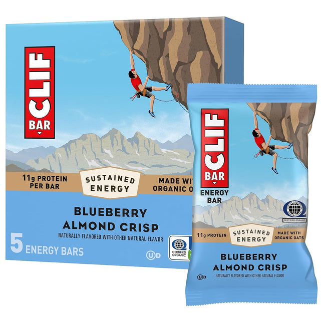 5CT Clif Bar Blueberry Almond Crisp Energy Bars (Feb 22, 2027)