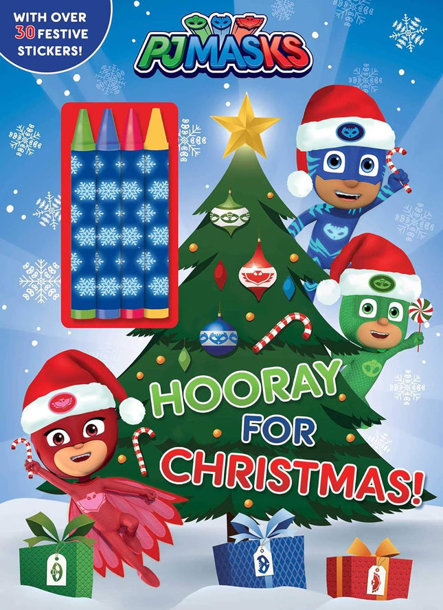 PJ Masks: Hooray for Christmas! Color & Activity Book with Crayons For Kids