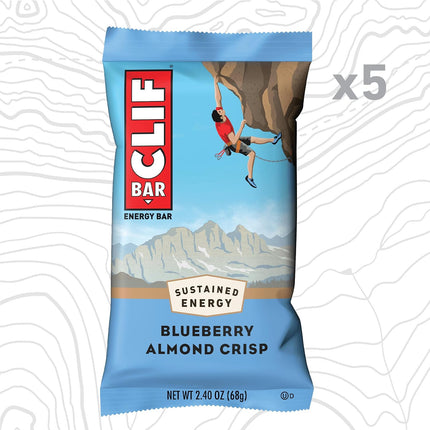 5CT Clif Bar Blueberry Almond Crisp Energy Bars (Feb 22, 2027)