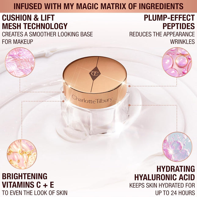 Charlotte Tilbury Magic Cream Face Moisturizer - Firming & Hydrating Face Cream - 0.5 Oz