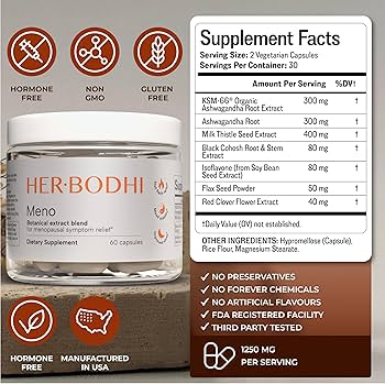 Her Bodhi Meno- Menopause Hormonal Balance for Women - 60 Capsules