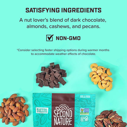 Second Nature Dark Chocolate Medley Trail Mix, 12 oz