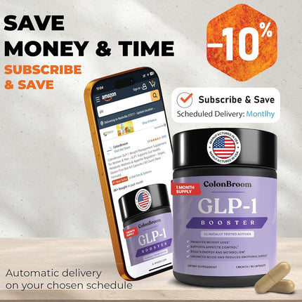 ColonBroom GLP-1 Weight Management Supplement for Women & Men - GLP1