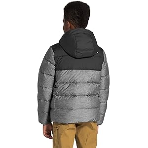 The North Face Moondoggy Hoodie Grey Boys Size S (7/8) New